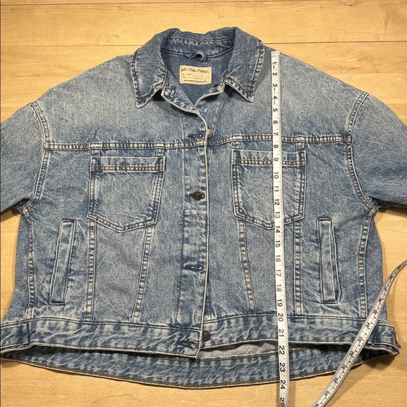 NWT We The Free Opal Swing Denim Jacket Sz S - Picture 10 of 11